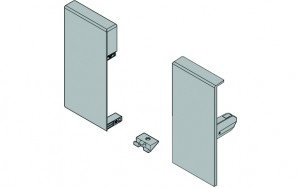 BLUM ZIF.71K0 Antaro, fixations frontales tiroir interne K, blanc