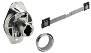 HETTICH 9133927 serrure Z23 pour porte coulissante 3 vantaux
