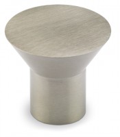 HETTICH 9070740 Bouton DANUM d25 mm inox brossé