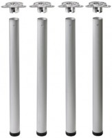 HETTICH 70146 Efui pieds table 710/60 mm rainuré alu