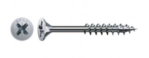 SPAX vis a bois 4x80/50 tete fraisée PZ,W,4C MH, filetage partiel