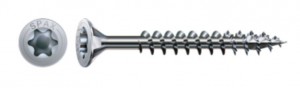 SPAX vis a bois 5x80mm tete fraisée TXS,W,4C MH