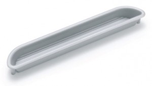 REHAU poignée encastrée gris RAL9006