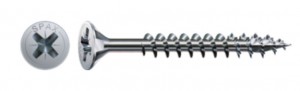 SPAX vis a bois 3,5x50mm tete fraisée PZ,W,4C MH