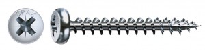 SPAX vis a bois 4x20 tete demi-rond PZ, W, 4C