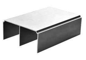 SEVROLL 02554 Ekonomik guidage supérieur 3m argenté
