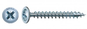 SPAX vis a bois 3,5x17mm tete lenticulaire avec collerette PZ 4C MH