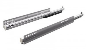 HETTICH 9237608 Atira coulisse a sortie totale, Quadro V6, 420mm/30kg, côté 18mm