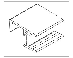 REHAU plinthe int/ext angle 90° alu brossé 125mm