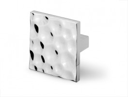 HETTICH 9113397 Bouton LONDA 50x50/32 mm chrome brillant
