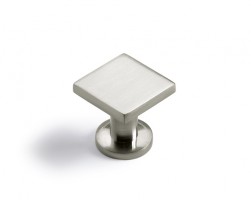 HETTICH 9113224 Bouton FOGO 25x25 mm imitation inox