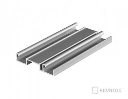 SEVROLL 04595 Gemini II guidage inférieur 6m argent