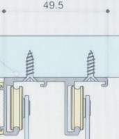 SISCO 200GF moulure supérieure alu 3000mm