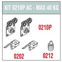 SISCO 0210P AC ensemble de quincaillerie pour porte extérieure 40kg