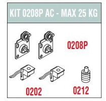 SISCO 0208P AC ensemble de ferrures pour porte extérieure 25kg