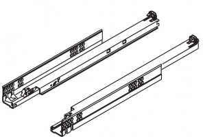 BLUM 560H6000B01 Tandem, coulisse a sortie totale 600mm/30kg, Blumotion