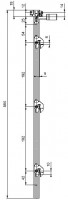 LEHMANN Tige SVS3 Type 4 (1+3 hauteur 579 mm)