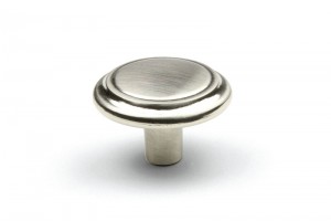 TULIP bouton Turia nickel brossé + vis