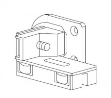 TERNO art. 876 coulisse inférieure pour porte pliante