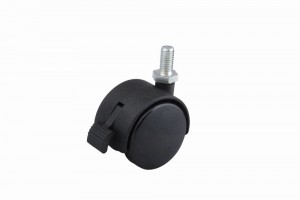 StrongCastors roue 40mm axe M8x15mm frein noir