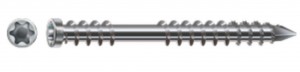 SPAX vis a bois 5x50mm terrasse tete cylindre TXS inox A2 C argent