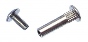 StrongFix ferrures de liaison M6x30mm complet (écrou 30mm + vis 14mm)