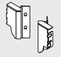 BLUM Z30M000S.45 Antaro, supports arriere M pour Space Corner, gris