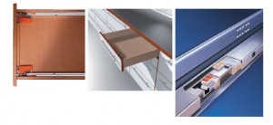 BLUM 550H4000B Tandem, extension partielle 400mm/30kg, Blumotion