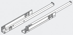 BLUM 560H4200B Tandem, coulisse a sortie totale 420mm/30kg, Blumotion