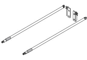 BLUM ZRE.413A.ID reling 450mm chrome