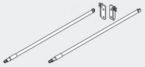 BLUM ZRE.471S.ID Metabox, reling 500mm, blanc