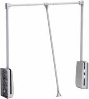 StrongWire tringle de penderie rabattable, 685-940mm, argent/alu