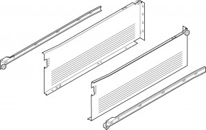 BLUM 320N5500C15 Metabox, tiroir N 550mm, blanc