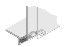 HETTICH 45082 STB 12 ensemble porte coulissante pour 2 vantaux