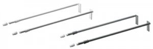 HETTICH 51485 MultiTech reling 550 mm blanc