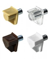 HETTICH 16180 support étagere Safety, 5 mm, plastique clair