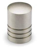 HETTICH 9070263 Bouton AGRINUM d14 mm inox brossé