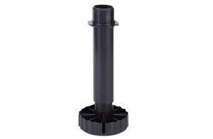 HETTICH 9306017 pied Korrekt, 150 mm, noir