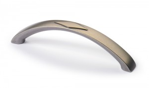 HETTICH 9112631 Poignée BRACARA 114/96 mm étain