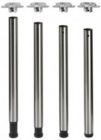 HETTICH 70207 Femi pied de table 650/60 mm mat noir