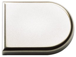 HETTICH 70713 cache-vis pour charniere verre 4,0-5,2mm type B (forme D) nickel m