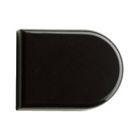 HETTICH 70052 cache-vis pour charniere verre 4,0-5,2mm type B (forme D) noir