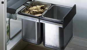 HETTICH 49474 Bin.it DUO II 2x20l poubelle