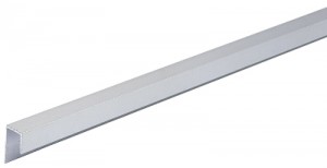 HETTICH 70985 Wing 77 guidage inférieur 3200mm alu anodisé argent