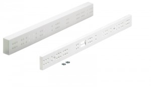 HETTICH 13952 moulure espaceur pour tiroirs coulissants, 25x484x49mm, blanc