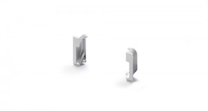 HETTICH 115298 Poignée SPIRA ensemble de terminaisons alu anodisé