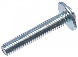 Vis pour poignée M4x25 tete demi-ronde collerette