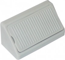 Équerre de liaison plastique double 42mm frene (gris clair)