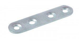 STRONG plaque de connexion 60x15mm zinc blanc