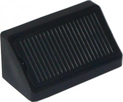 Équerre de liaison plastique double 42mm noir